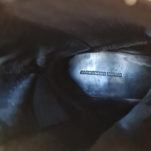 Alexander Wang Anouck Ankle Chelsea Boots Leather 39.5 Eu 9.5 US Rose Gold - Picture 8 of 9